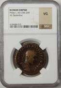 Roman Empire Philip I, AD 244-249 / VG NGC