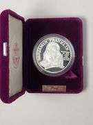 1992 P Proof 1oz .999 Silver Ben Franklin Firefighters Silver Medal w/ Box & COA