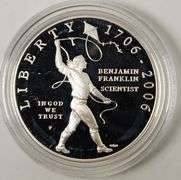 2006-P $1 Benjamin Franklin Tercentenary, Scientist PR DCAM