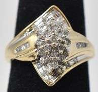 Amazing Diamond Cluster Ring in 10K Yellow Gold