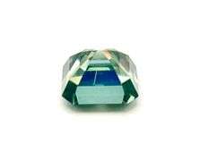 6.35 Ct Paraiba Green Rare Asscher Cut Fire Moissanite