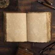 Sun & Moon Embossed Vintage Leather Journal