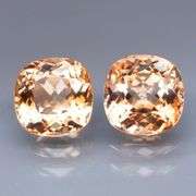 Beautifully matched 7.47ct Imperial Topaz pair