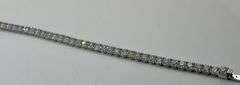 14K White Gold Tennis Lab Diamond Bracelet