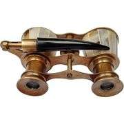 Mother of Pearl Brass Opera Glasses Binoculars