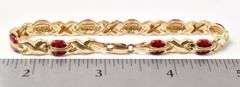 Simply Adorable 10K Yellow Gold Lady Bug Bracelet