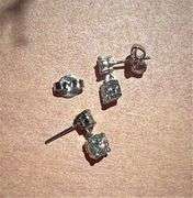 Sparkling 3.25 Cttw White E-F Fire Moissanite Drop Earrings