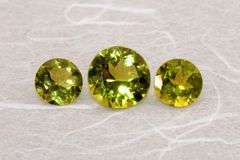 Sparkling Natural Peridot - Lot of 3