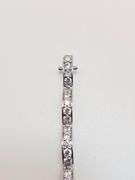 Beautiful 14 Kt  White Gold Plated Tennis Bracelet