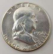 1954 S Franklin Half Dollar, UNC