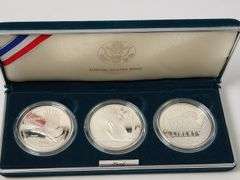 1994 Set U.S. Veterans Silver $1, 3 Coins Proof