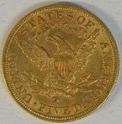 Very pretty 1907-D US $5 Indian Gold Piece. Full strike