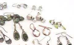 Group lot of vintage 925 sterling silver earrings