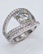 Dazzling 2.75 Ct VVs1 Lab Simulated Diamond Ring