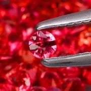 Collectors 80 piece 3.13ct fiery red Sapphire set!