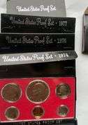 US Black Box Proof Set Lot 1973-1980.