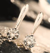 Sparkling 2 Ct White E-F Simulated Diamond Earrings Earrings