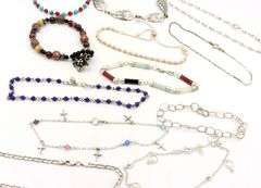 Group lot of 14 Vintage 925 sterling silver bracelets