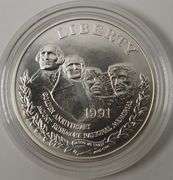 1991 Set Mt. Rushmore, 2 Coins MS