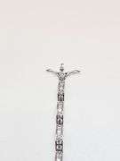 Beautiful 14 Kt  White Gold Plated Tennis Bracelet