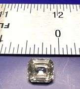 Huge Rare 5.5 Ct VVs1 Asscher Cut White H-I  Fire Moissanite Solitaire