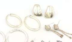 Group lot of Vintage 925 sterling silver earrings
