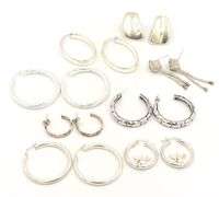 Group lot of Vintage 925 sterling silver earrings