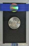 Near Gem BU 1884-CC Morgan Silver Dollar in GSA pack, NGC MS63 graded