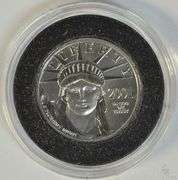 Superb Gem BU 2001 $25 pure Platinum Eagle in custom holder