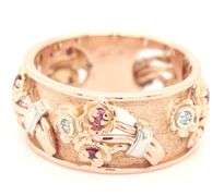 Vintage Rose gold Bouquet band