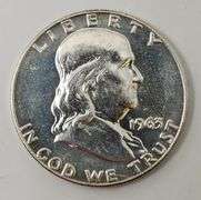 1963 D Franklin Half Dollar, UNC