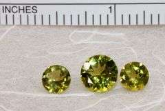 Sparkling Natural Peridot - Lot of 3