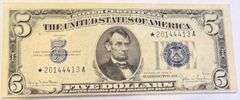 Unc 1934 D Series Star Silver Certificate
