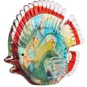 Hand-Blown Glass Tropical Fish Decor