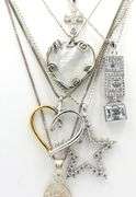 Group lot of 7 Vintage 925 sterling silver necklaces