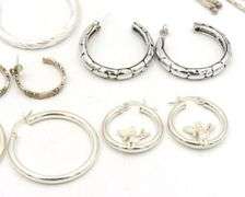 Group lot of Vintage 925 sterling silver earrings