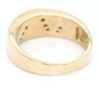 18kt Yellow gold black onyx Inlay and diamond wide band