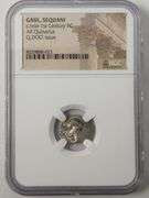 Ancient Greek Silver GAUL SEQUANI Mid-1st Century BC AR Quinarius Q.DOCI, NGC