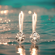 Sparkling 2 Ct White E-F Simulated Diamond Earrings Earrings