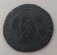 1660-1662 Charles II Silver Hammered Twopence Halfgroat, Circulated