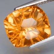 Bright orange 6.33ct fancy cut untreated VS Citrine