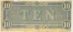 $10 Feb 17 1864 Series $10 CSA Note.