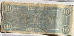 $10 Feb 17 1864 Series $10 CSA Note
