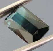 Real! 1.81ct untreated bi-color Indicolite Tourmaline