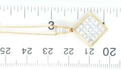 Gorgeous 18kt YG Invisible Set Diamond Pendant