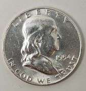 1954 D Franklin Half Dollar, UNC