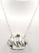 Mini silver purse on box chain necklace in 925 sterling silver Mexico