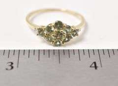 Precious Peridot Ring in 10K Yellow Gold