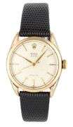 Rolex Oyster Precision Royal 6426, 35mm, Aftermarket Leather Band, Stainless Steel Men’s Watch