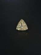 Huge Rare 5.1 Ct VVs1 Trillion Cut Amber Ice Lab Simulated Diamond Soloitaire